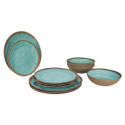 Set di stoviglie Bo-Camp Halo 12 100% Melamine azzurro Aqua