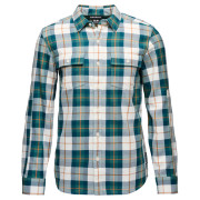 Camicia da uomo Black Diamond M Project Twill Ls Shirt verde/bianco Raging Sea-Henna (9651)