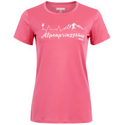 Maglietta da donna Regatta Wmn Fingal Slogan rosa Flamingo Pink