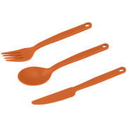 Posate Sea to Summit Camp Cutlery Set 3 Piece arancione Burnt Orange