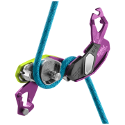 Assicuratore con sistema frenante Edelrid Pinch (violet-oasis)