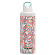 Bottiglia termica in acciaio inox Kambukka Reno Insulated 500 ml bianco/arancio Crazy for Dots