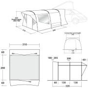 Tenda per minibus Easy Camp Wimberly