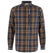 Camicia da uomo Fjällräven Fjällglim Regular Shirt M marrone Wood Brown-Black Oak