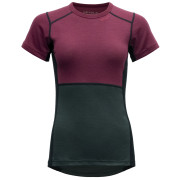 Maglietta sportiva da donna Devold Lauparen Merino 190 T-Shirt Wmn grigio/viola Beetroot/Woods/Ink