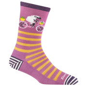 Calzini da donna Darn Tough Animal Haus Crew rosa/giallo lilac