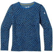 Maglietta sportiva per bambini Smartwool Kids' Classic Thermal Merino Base Layer Crew blu NIVAL BLUE RETRO LINE