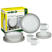 Set di stoviglie Brunner Melamine Set Astralys bianco/grigio