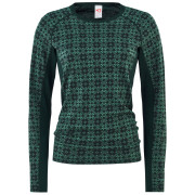 Maglietta da donna Kari Traa Rose Light Ls verde/nero Pine