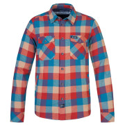 Camicia da uomo Rafiki Virage rosso/blu lagoon plaid