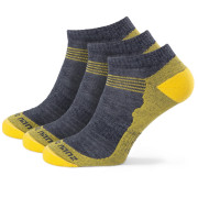 Calze Zulu Merino Summer M 3-pack grigio/giallo