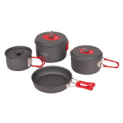Set di stoviglie Bo-Camp Cookware set Explorer XL grigio Gray/Red