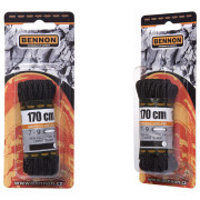 Lacci delle scarpe Bennon Laces Black Box 170 cm