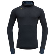 Felpa funzionale da uomo Devold Tuvegga Merino Hoodie Man nero/blu Flood