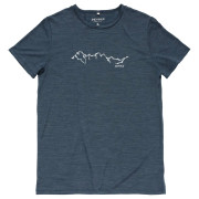 Maglietta da uomo Devold Active "Skyline" Tee Man blu scuro NIGHT