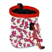 Sacchetto Ocún Lucky Kid + pásek Ocún Chalk Bag Belt rosa/bianco Frog Pink