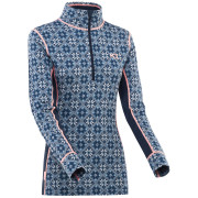 Maglietta sportiva da donna Kari Traa Rose Half Zip blu sail