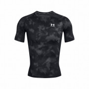 Maglietta funzionale da uomo Under Armour HG Armour Printed SS nero/grigio Black/White