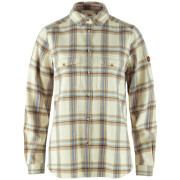 Camicia da donna Fjällräven Övik Heavy Flannel Shirt W beige Chalk White-Fossil