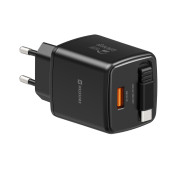 Adattatore Swissten SlideCharge Gan 45W, 1X USB-A 18W + kabel USB-C 0,75 m