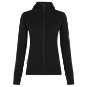 Felpa tecnica da donna Icebreaker W M 300 Descender LS Zip Hoodie nero Black