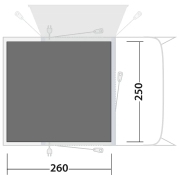 Telo sottotenda Outwell Footprint Talladega Air