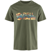Maglietta da uomo Fjällräven Multicolor Logo T-shirt M verde Laurel Green