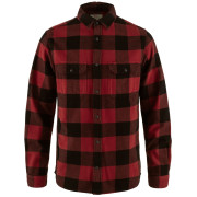 Camicia da uomo Fjällräven Övik Heavy Flannel Shirt M rosso/nero Red-Black