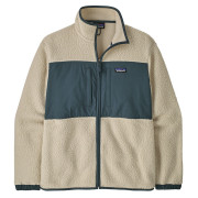 Felpa da uomo Patagonia M's Retro Pile Patch Jkt beige/verde Pelican