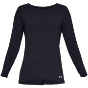 Maglietta da donna Under Armour HG Armour Long Sleeve nero Black//MetallicSilver