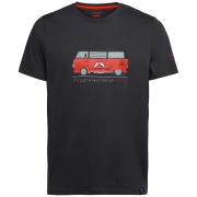 Maglietta da uomo La Sportiva Van T-Shirt M grigio/rosso Carbon/Cherry Tomato