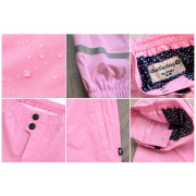 Pantaloni impermeabili da bambino DucKsday Rainpants Pink/em