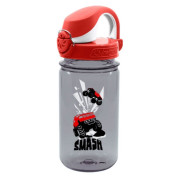 Bottiglia per bambini Nalgene OTF Kids 12oz 350 ml grigio/rosso GraySmash