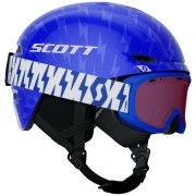 Set di casco e occhiali Scott Keeper 2 + Witty Jr blu/azzurro royal blue