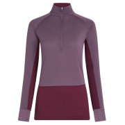 Maglietta sportiva da donna Icebreaker Women Mer 200 ZoneKnit LS Half Zip viola Dkber/Greplu/Cb