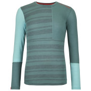 Maglietta sportiva da donna Ortovox 185 Rock'N'Wool Long Sleeve W grigio arctic grey