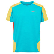 Maglietta da uomo La Sportiva Compass T-Shirt M azzurro Tropic Blue/Bamboo