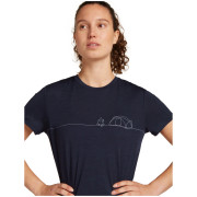 Maglietta sportiva da donna Icebreaker W Mer 150 Tech Lite SS Tee Single Line C