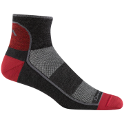 Calzini da uomo Darn Tough 1715 1/4 Lightweight grigio/rosso team dtv