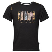 Maglietta da uomo Chillaz Time to Chill nero black