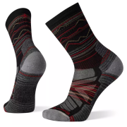 Calze Smartwool Hike Light Cushion Mountain Range Pattern Crew Socks nero black