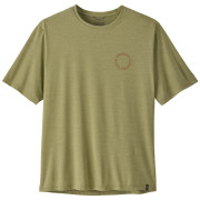 Maglietta da uomo Patagonia Men's Capilene Cool Daily Shirt - Spoke Stencil verde Gumtree Green - Light Gumtree Green X-Dye