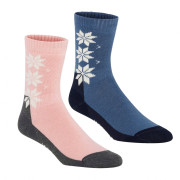 Calze Kari Traa Kt Wool Sock 2PK rosa/blu Fai