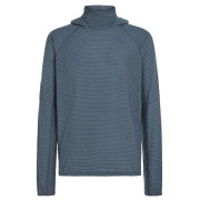 Felpa da uomo Icebreaker Men Mer 400 RealFleece Grid Pulover Hood blu/grigio Abyss