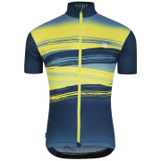 Maglia da ciclismo da uomo Dare 2b AEP Pedal S/S Jersey blu/giallo Moonlight Denim Tread Print