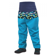 Pantaloni per bambini in pile Unuo Softshell vzor blu