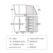 Tenda familiare Vango Avington Flow Air 500