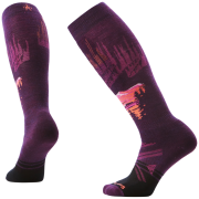 Calze da sci Smartwool W Ski Full Cushion Alpine Auroras viola scuro/rosa PURPLE IRIS
