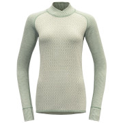 Maglietta sportiva da donna Devold Kvitegga Merino 230 Cross Neck bianco Raw White