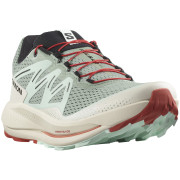 Scarpe da corsa da uomo Salomon Pulsar Trail verde chiaro Lily Pad / Bleached Aqua / Hot Sauce